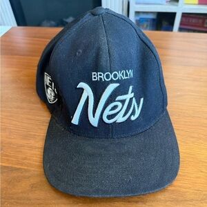 Vintage Mitchell and Ness Brooklyn Nets Black Cap